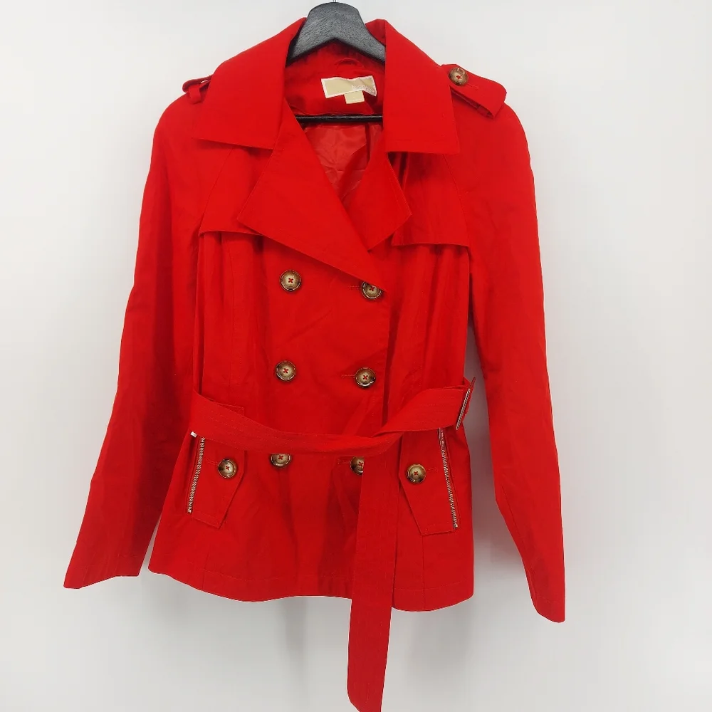 Michael Michael Kors Red Trench Size XS - Picture 3 of 11